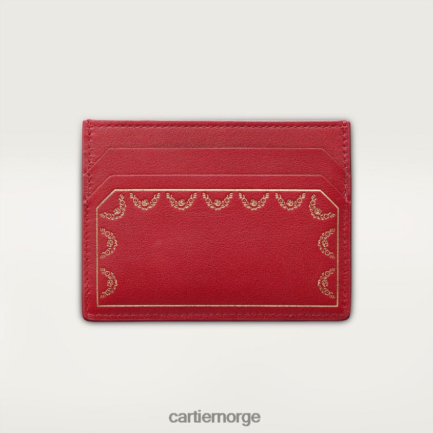 tilbehør Cartier enkel kortholder, guirlande stilig F4466N1284
