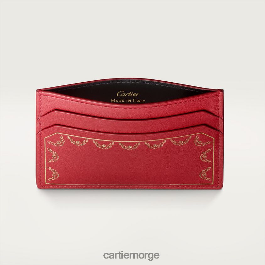 tilbehør Cartier enkel kortholder, guirlande stilig F4466N1284