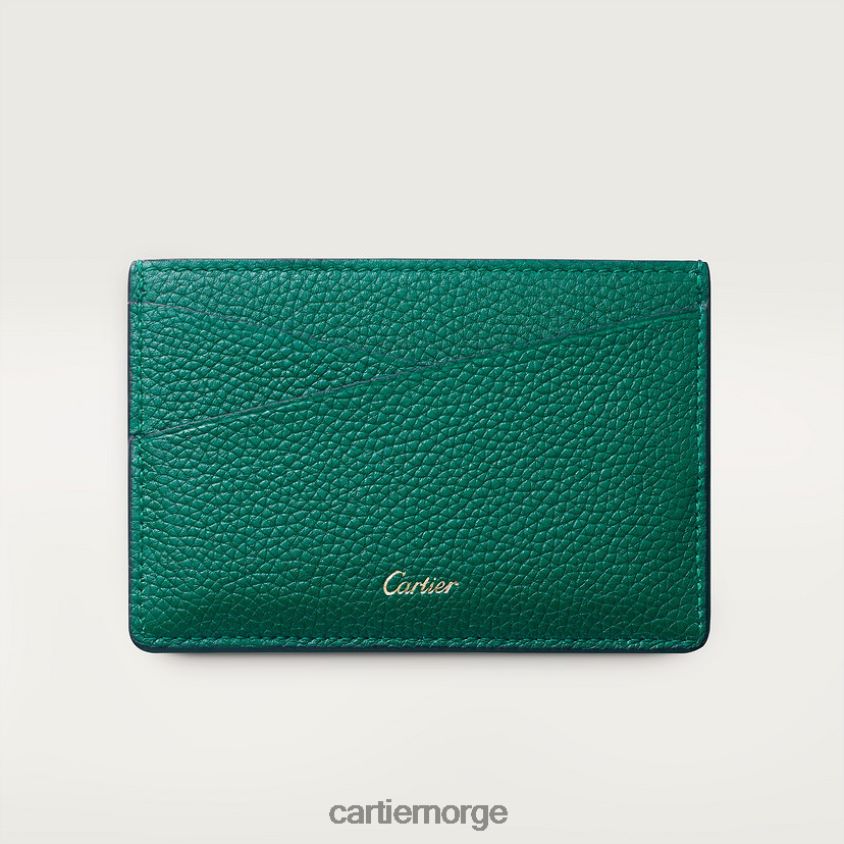tilbehør Cartier enkel kortholder, panter stilig F4466N1068