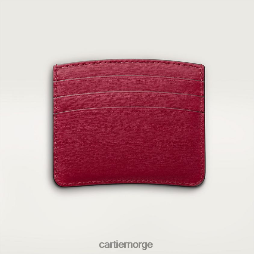 tilbehør Cartier enkel kortholder, panter stilig F4466N1113