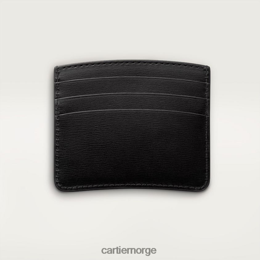 tilbehør Cartier enkel kortholder, panter stilig F4466N1126