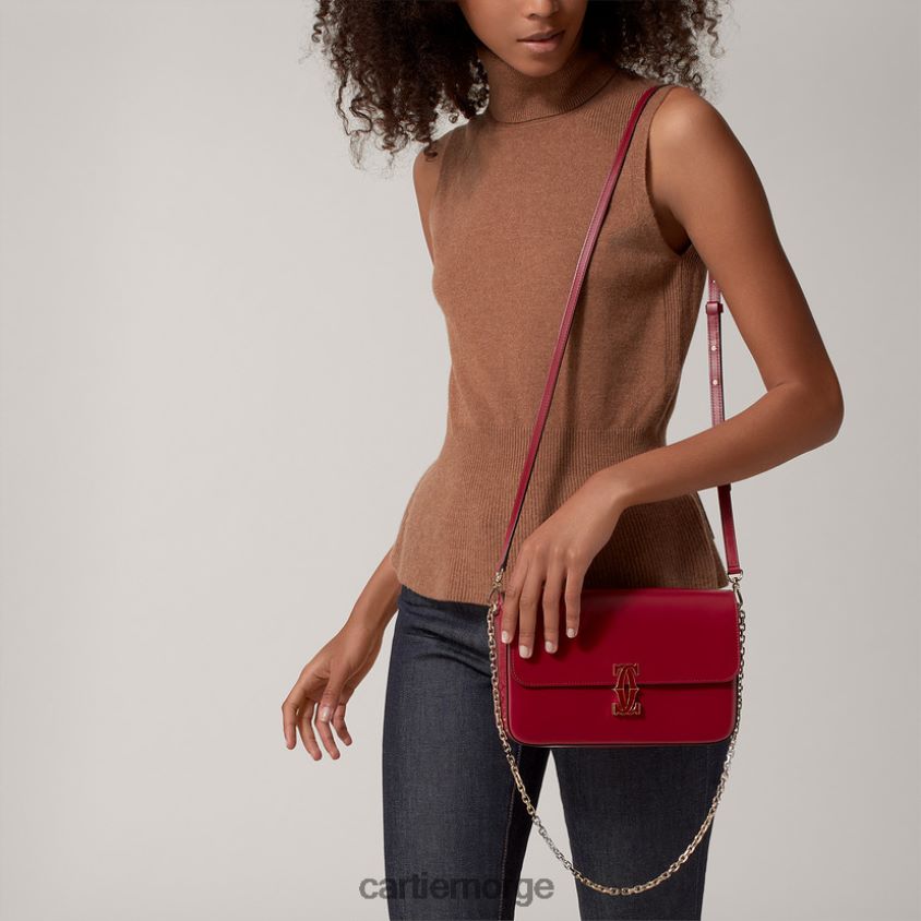 tilbehør Cartier kjedepose liten modell, dobbel c stilig F4466N1233