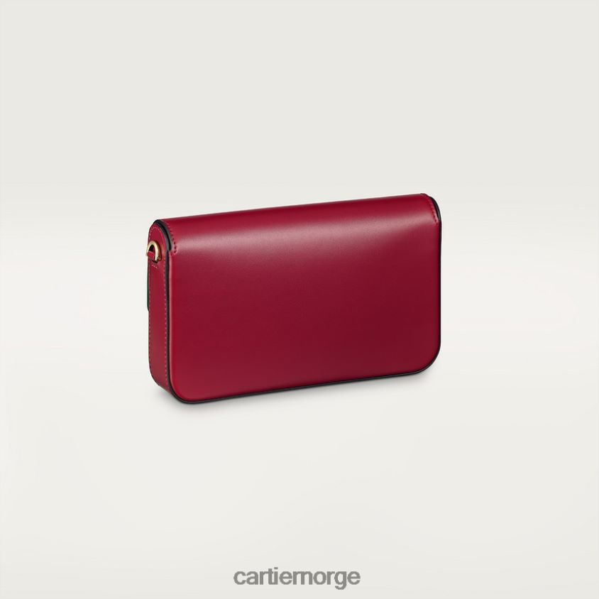 tilbehør Cartier kjedepose minimodell, dobbel c stilig F4466N1239