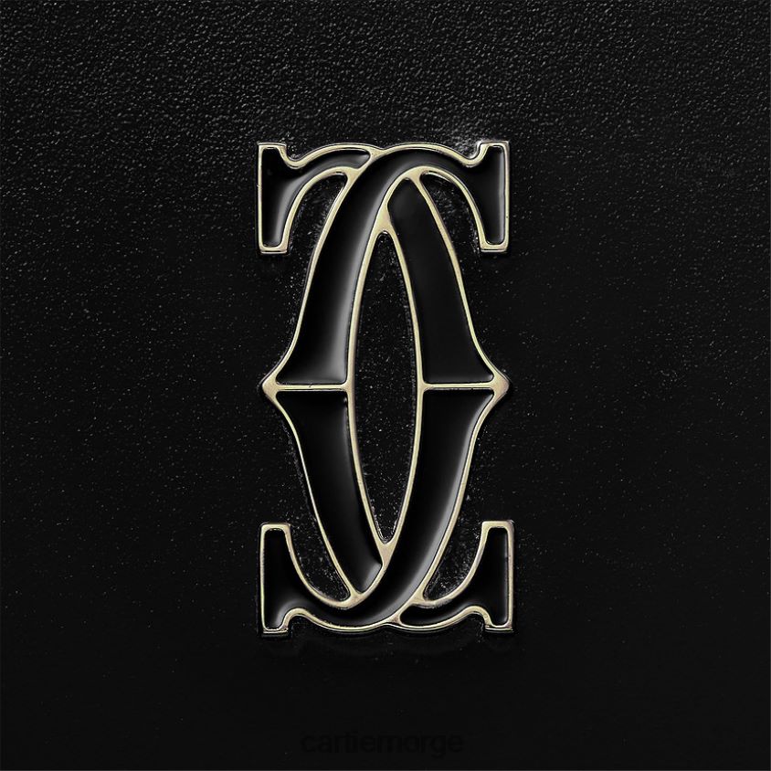 tilbehør Cartier kortholder med glidelås, dobbel c stilig F4466N1177