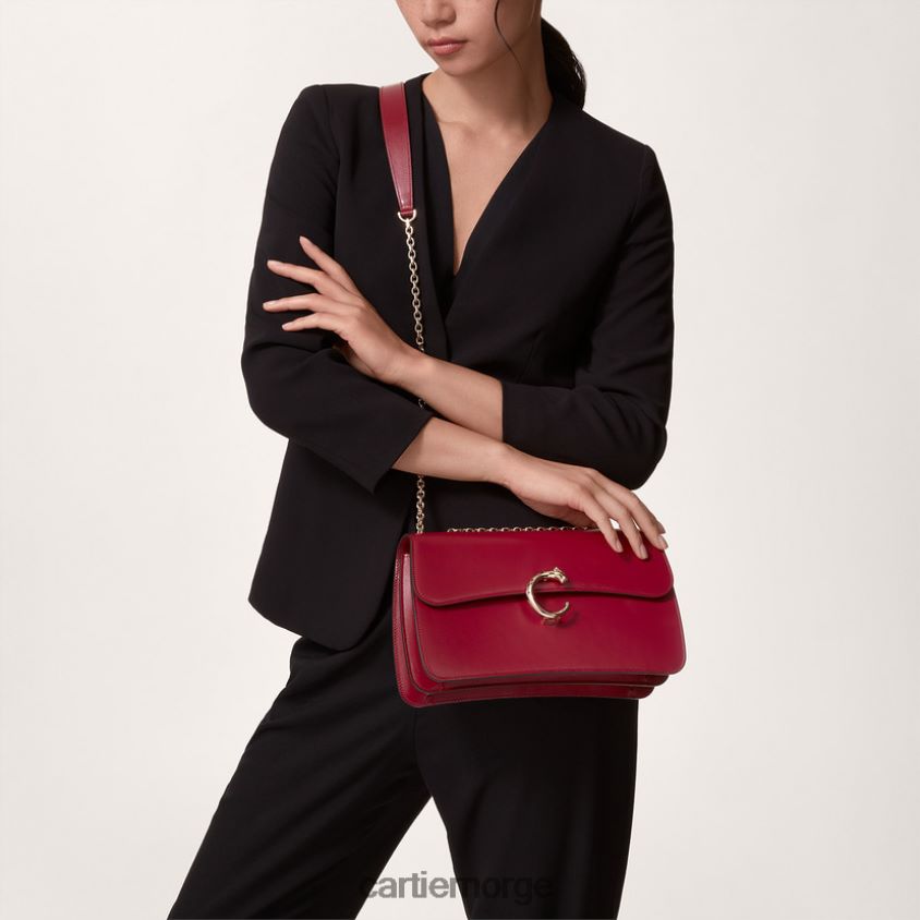 tilbehør Cartier liten kjedepose, panter stilig F4466N1132