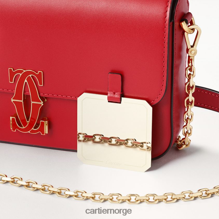 tilbehør Cartier minimodell kjedeveske, dobbel c stilig F4466N1168