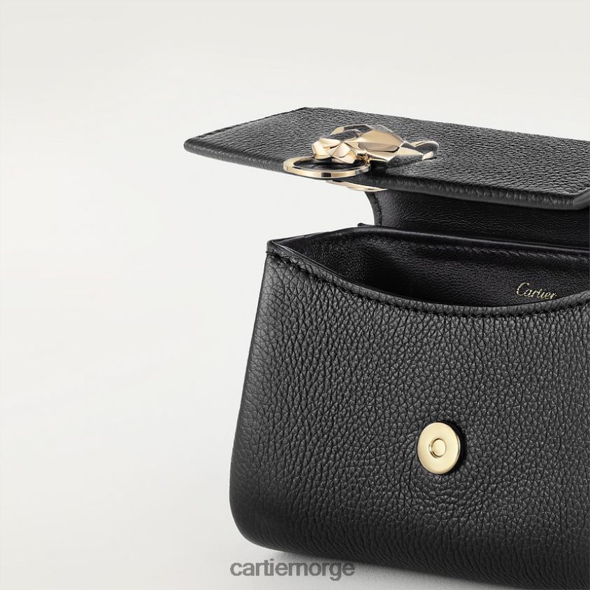 tilbehør Cartier pantere små lærvarer, nøkkelring stilig F4466N1122