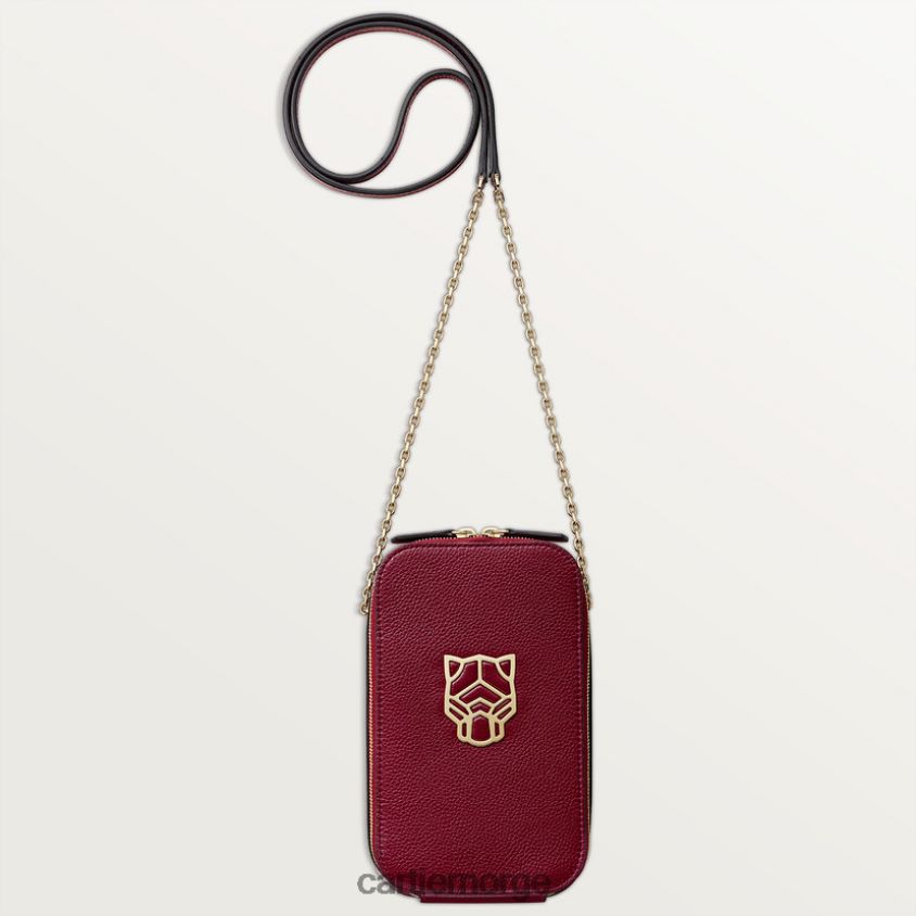 tilbehør Cartier pantere små lærvarer, telefonveske stilig F4466N1086