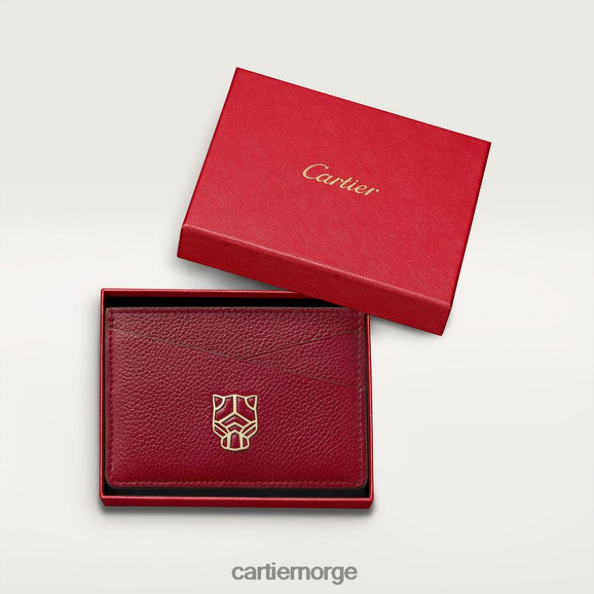 tilbehør Cartier pantere små skinnvarer, kortholder stilig F4466N1073