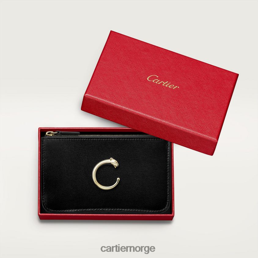 tilbehør Cartier pantere små skinnvarer, kortholder stilig F4466N1146