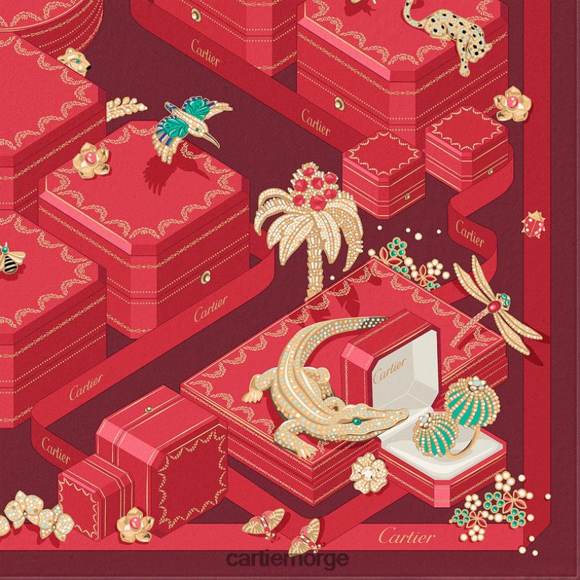 tilbehør Cartier smykkeskrin firkantet 90 stilig F4466N1320