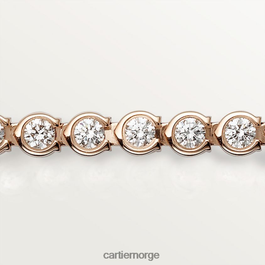 smykker Cartier c armbånd Rose gull F4466N296