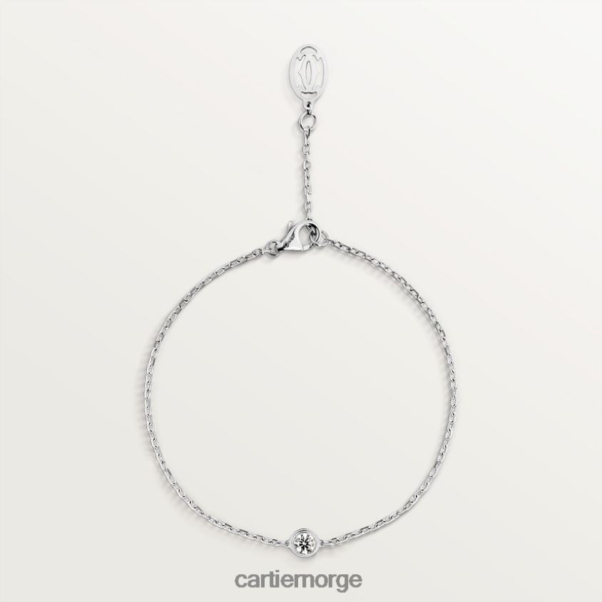 smykker Cartier d'amour armbånd hvitt gull F4466N324