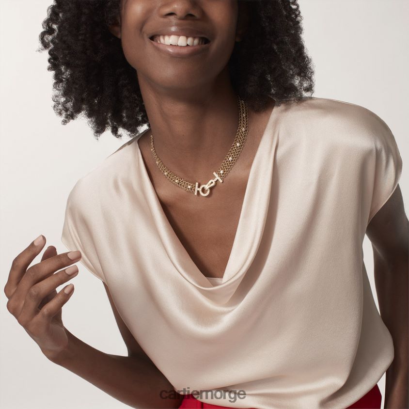 smykker Cartier agrafe kjede stilig F4466N555