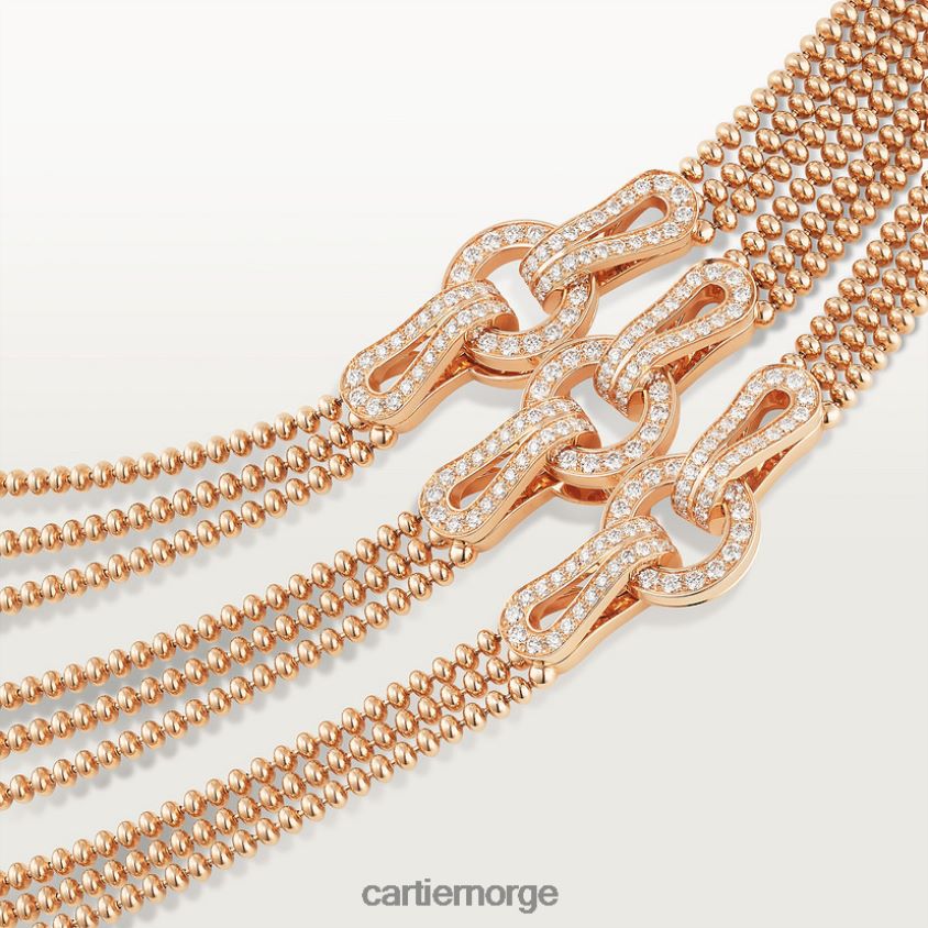 smykker Cartier agrafe kjede stilig F4466N556