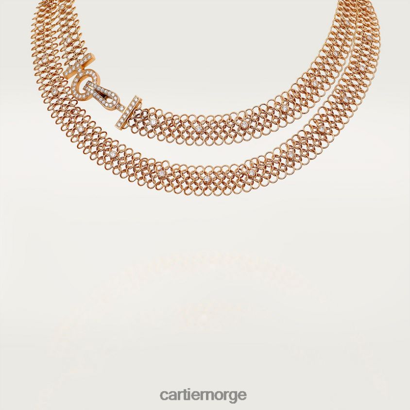 smykker Cartier agrafe kjede stilig F4466N557