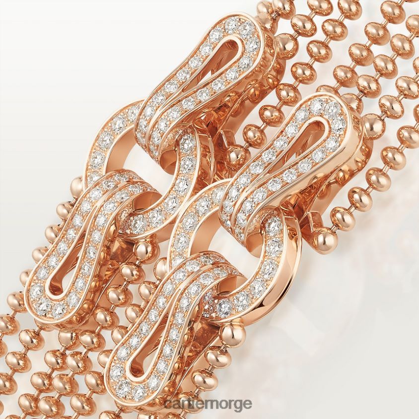 smykker Cartier agrafe kjede stilig F4466N558