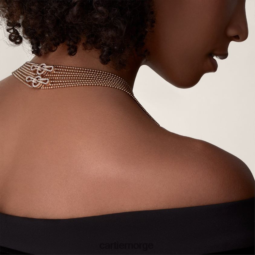 smykker Cartier agrafe kjede stilig F4466N558