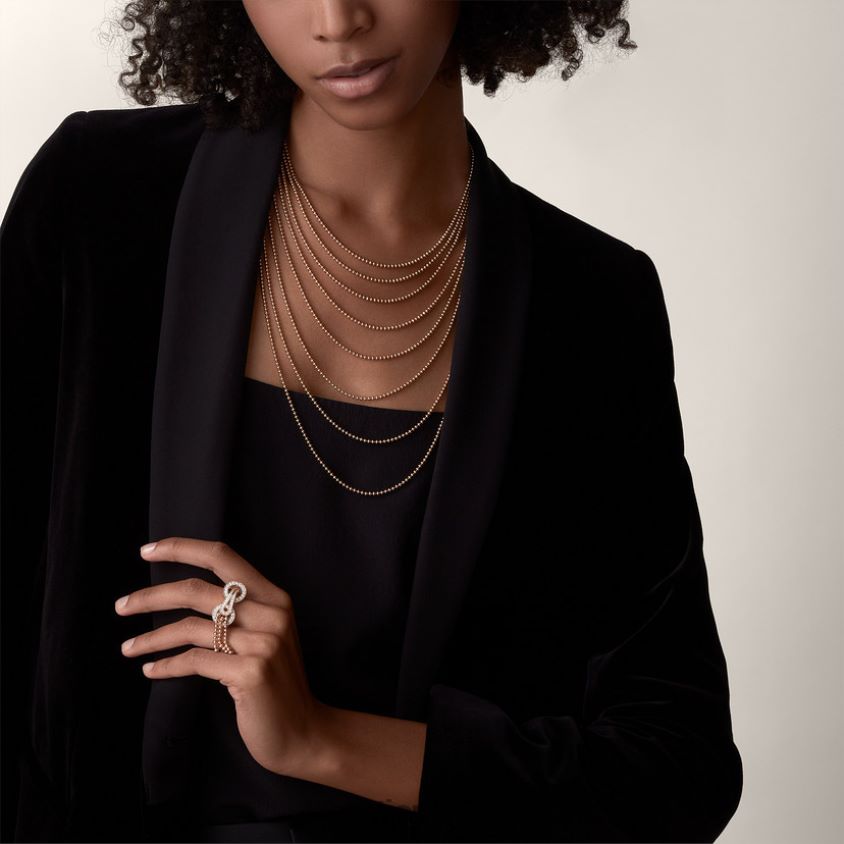 smykker Cartier agrafe kjede stilig F4466N558