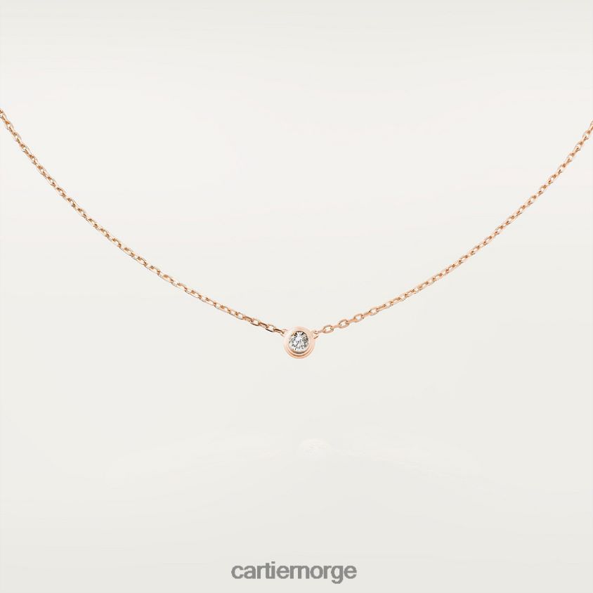 smykker Cartier d'amour halskjede, stor modell Rose gull F4466N497