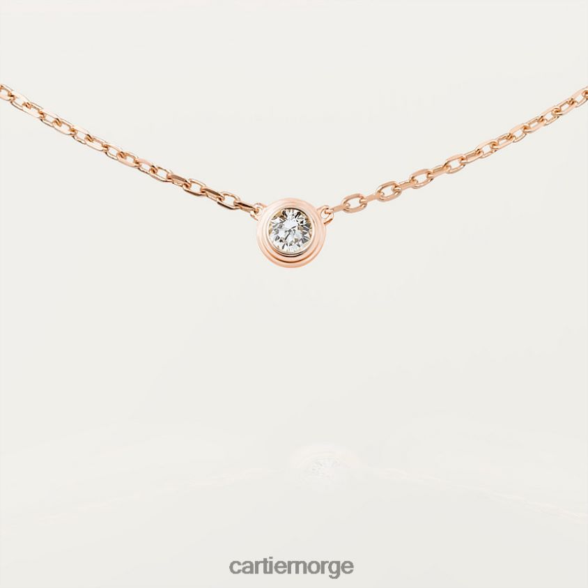 smykker Cartier d'amour halskjede, stor modell Rose gull F4466N497