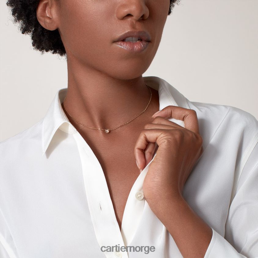 smykker Cartier d'amour halskjede, stor modell gult gull F4466N496