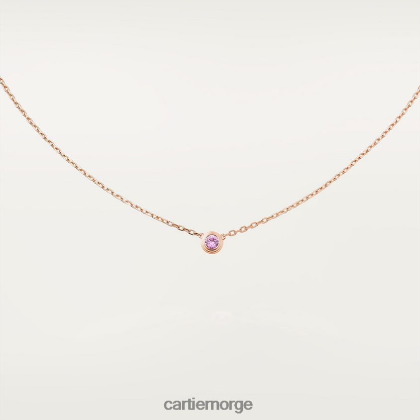 smykker Cartier d'amour kjede Rose gull F4466N492