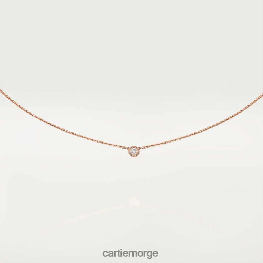 smykker Cartier d'amour kjede xs Rose gull F4466N490