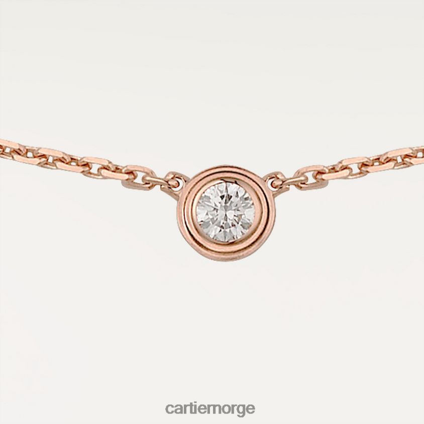 smykker Cartier d'amour kjede xs Rose gull F4466N490