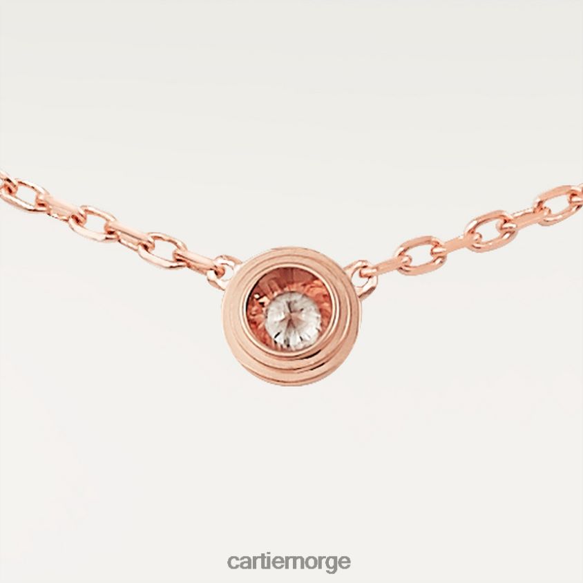 smykker Cartier d'amour kjede xs Rose gull F4466N490