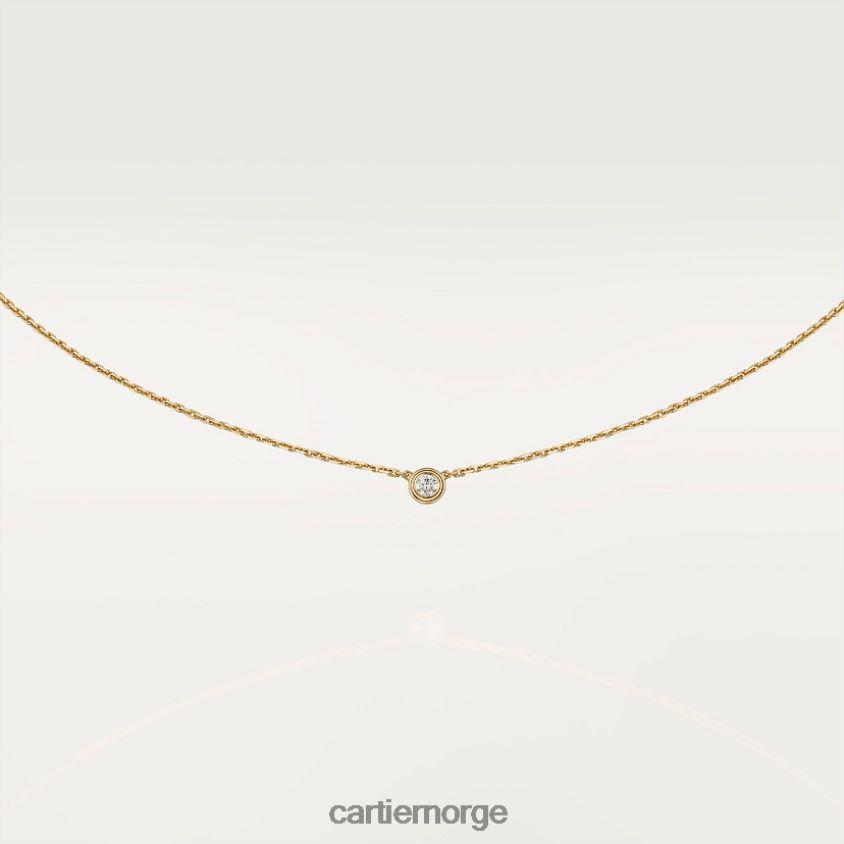 smykker Cartier d'amour kjede xs gult gull F4466N489