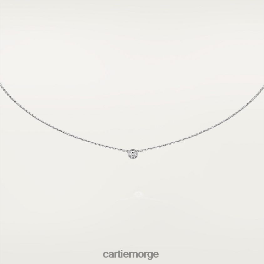 smykker Cartier d'amour kjede xs hvitt gull F4466N491