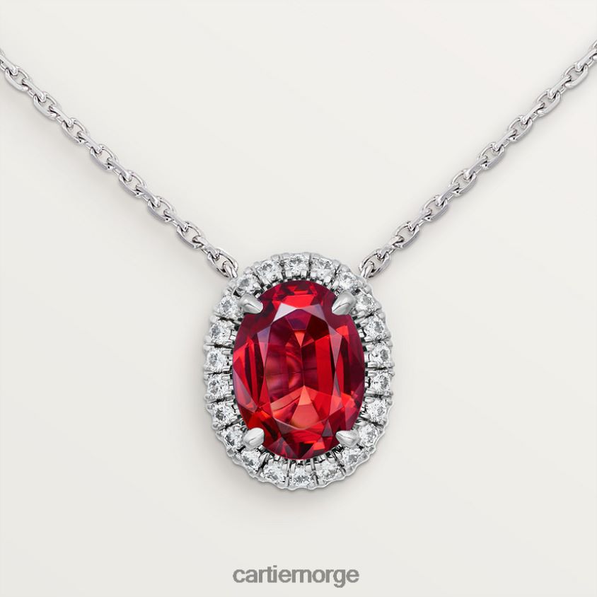 smykker Cartier destinee halskjede med farget stein stilig F4466N520