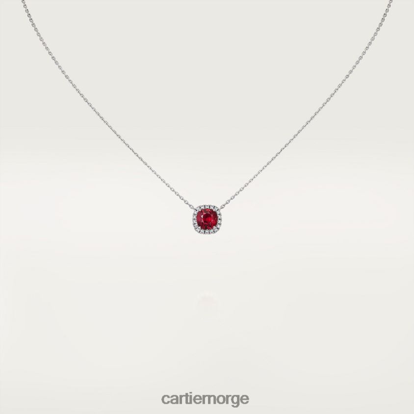 smykker Cartier destinee halskjede med farget stein stilig F4466N580