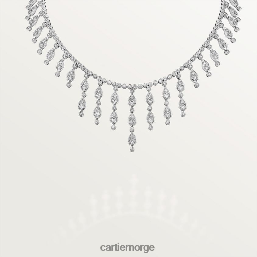 smykker Cartier diamant samling halskjeder stilig F4466N572