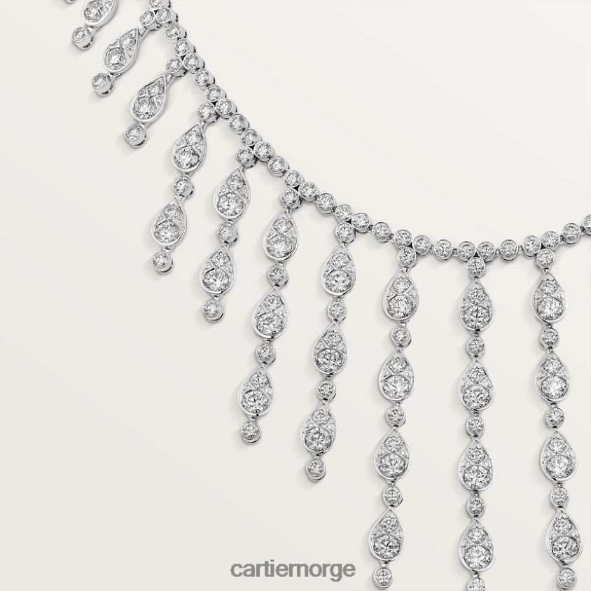 smykker Cartier diamant samling halskjeder stilig F4466N578