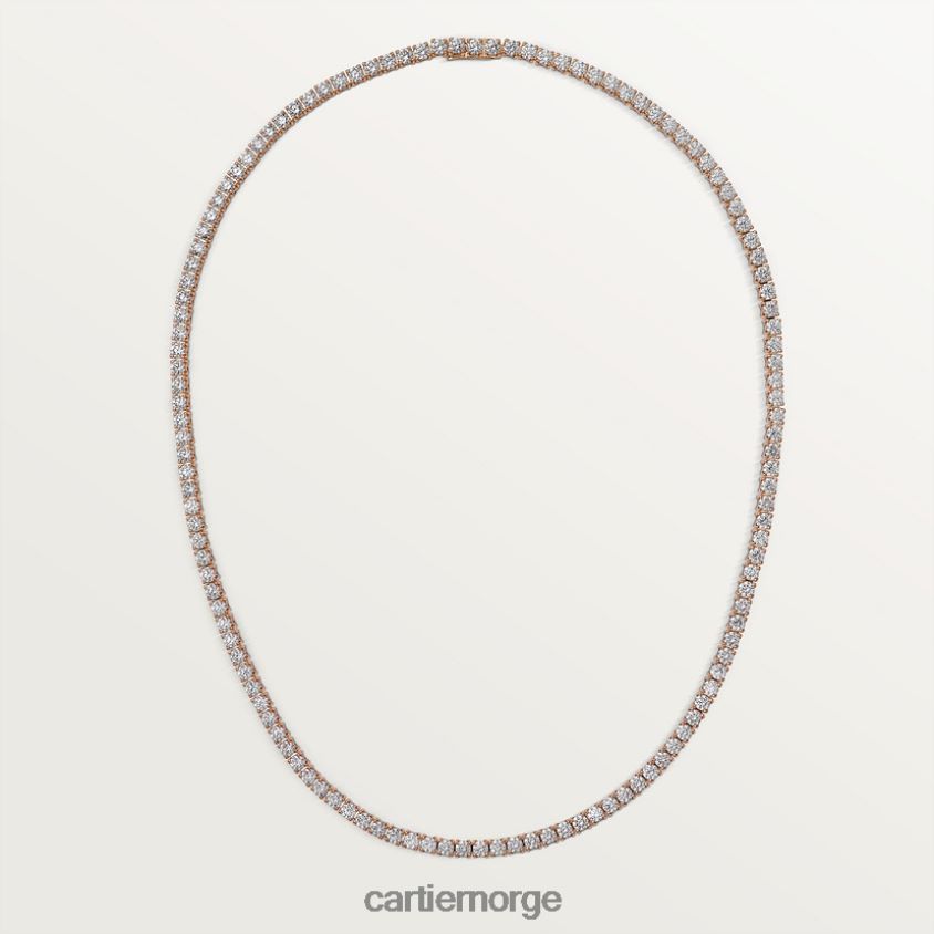 smykker Cartier essensielle linjer halskjede Rose gull F4466N528