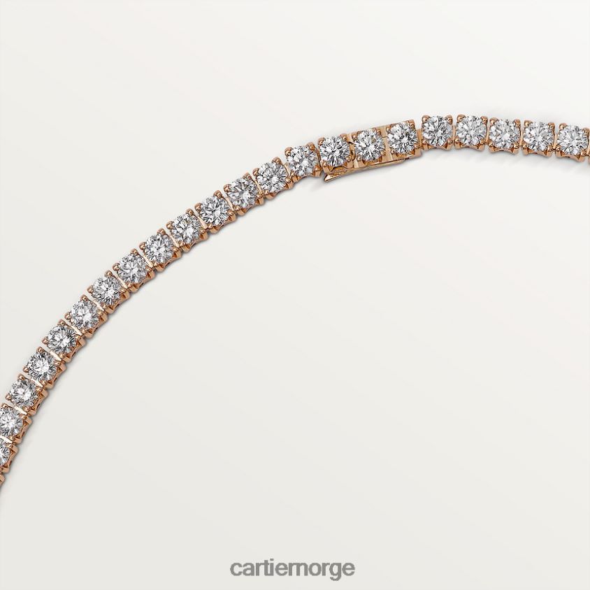 smykker Cartier essensielle linjer halskjede Rose gull F4466N528