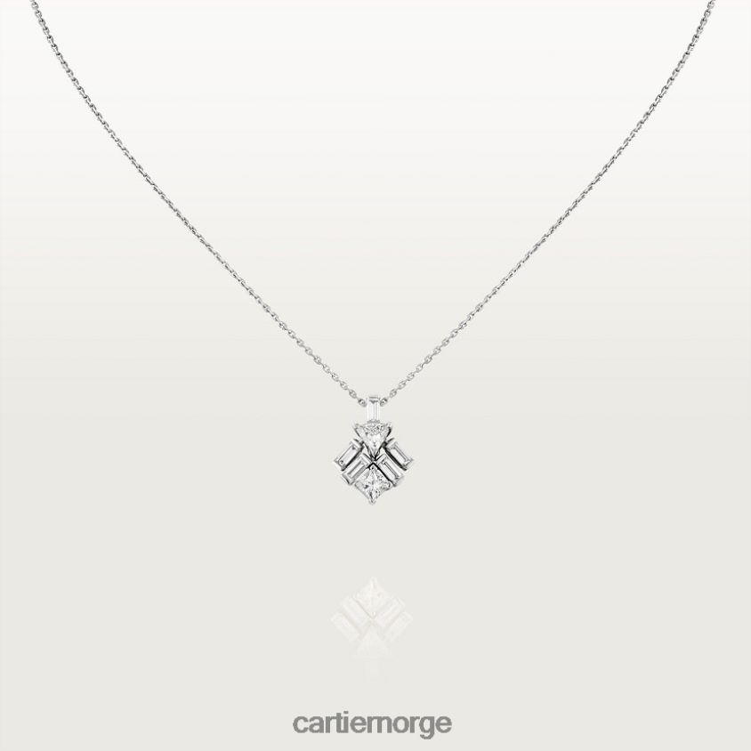 smykker Cartier refleks halskjede hvitt gull F4466N504