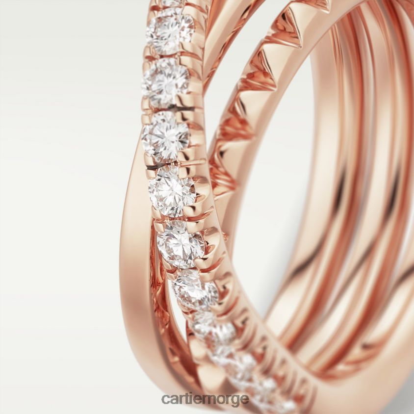 smykker Cartier etincelle ring Rose gull F4466N99