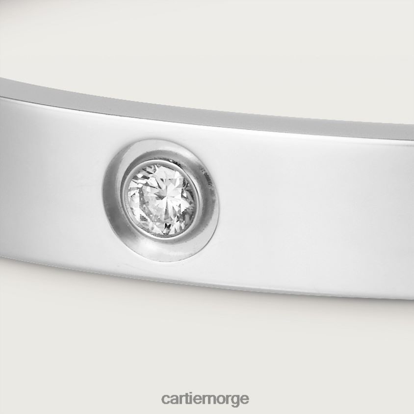 smykker Cartier kjærlighetsarmbånd, 10 diamanter hvitt gull F4466N179
