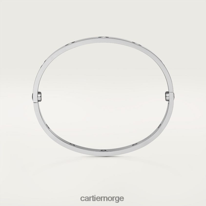 smykker Cartier kjærlighetsarmbånd, 10 diamanter hvitt gull F4466N179