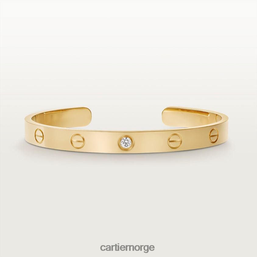 smykker Cartier kjærlighetsarmbånd, 1 diamant gult gull F4466N191
