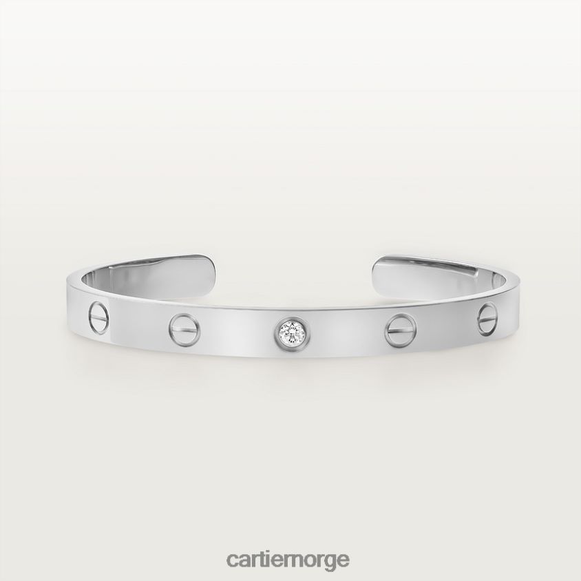 smykker Cartier kjærlighetsarmbånd, 1 diamant hvitt gull F4466N195