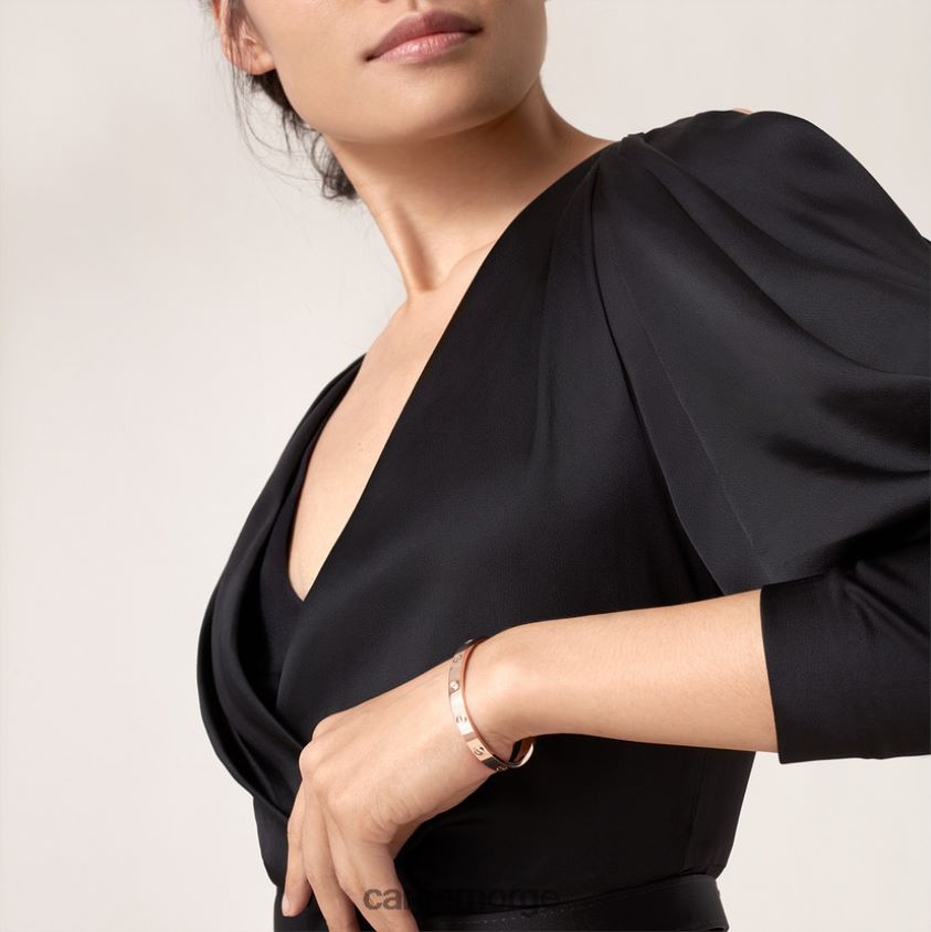 smykker Cartier kjærlighetsarmbånd, 4 diamanter Rose gull F4466N176