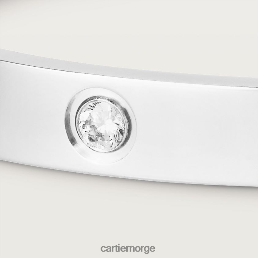 smykker Cartier kjærlighetsarmbånd, 4 diamanter hvitt gull F4466N163