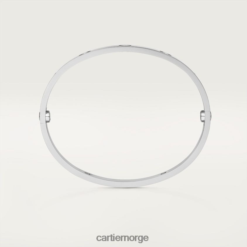 smykker Cartier kjærlighetsarmbånd, 4 diamanter hvitt gull F4466N163
