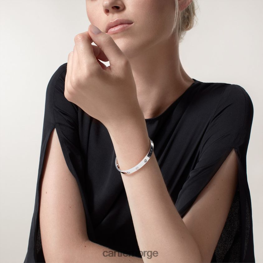smykker Cartier kjærlighetsarmbånd, 4 diamanter hvitt gull F4466N163
