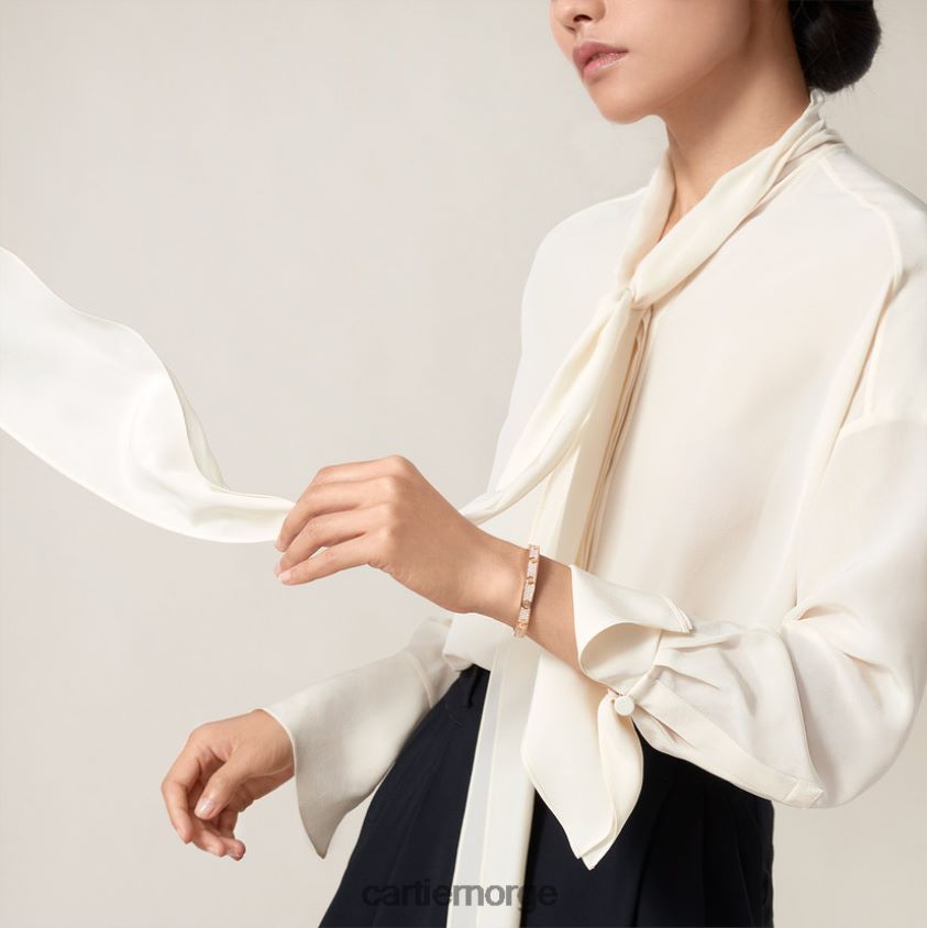 smykker Cartier kjærlighetsarmbånd, diamantbelagt Rose gull F4466N169