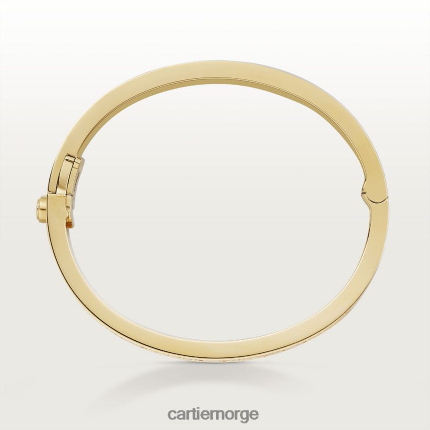 smykker Cartier kjærlighetsarmbånd, diamantbelagt gult gull F4466N175